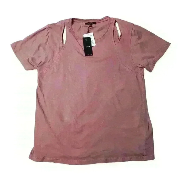 Joe's jeans NWT pink carlisia cut out tee medium - Picture 3 of 8